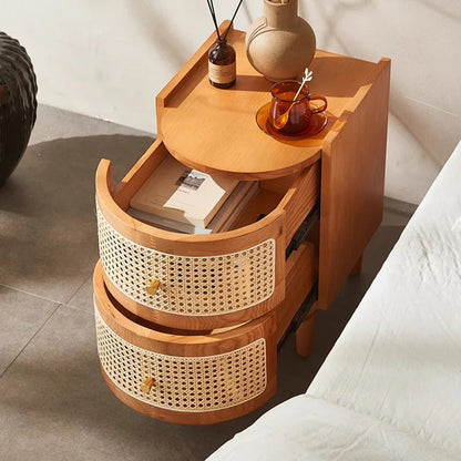 table  basse d appoint en rotin de style Japonais