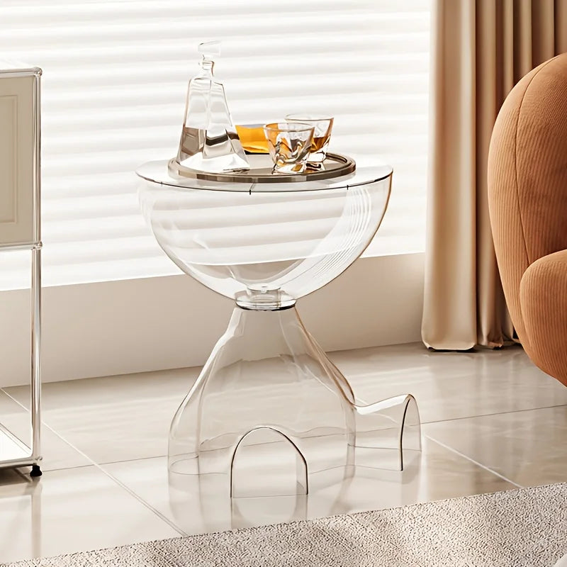 Table basse d appoint en acrylique transparent