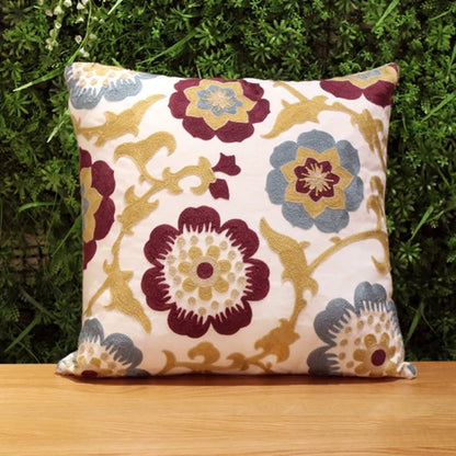 Pastoral Retro Embroidered Cushion Cover, Home Decor,Throw Pillow Cover,Nordic Style,Sofa,Living Room Cotton Pillowcases,45X45Cm