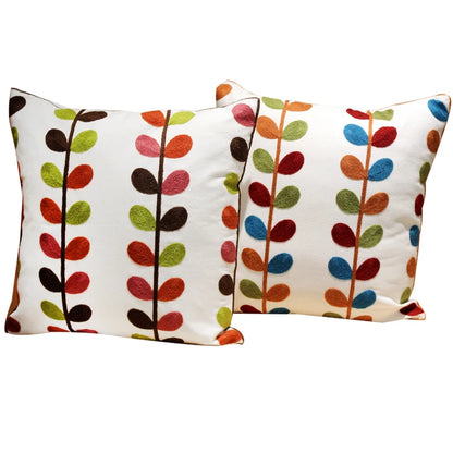 Pastoral Retro Embroidered Cushion Cover, Home Decor,Throw Pillow Cover,Nordic Style,Sofa,Living Room Cotton Pillowcases,45X45Cm