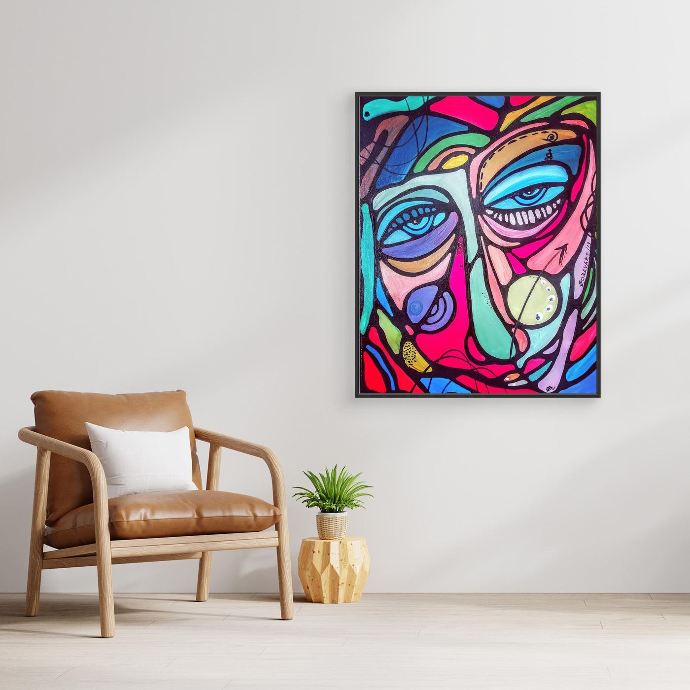 canvas murale abstraite 