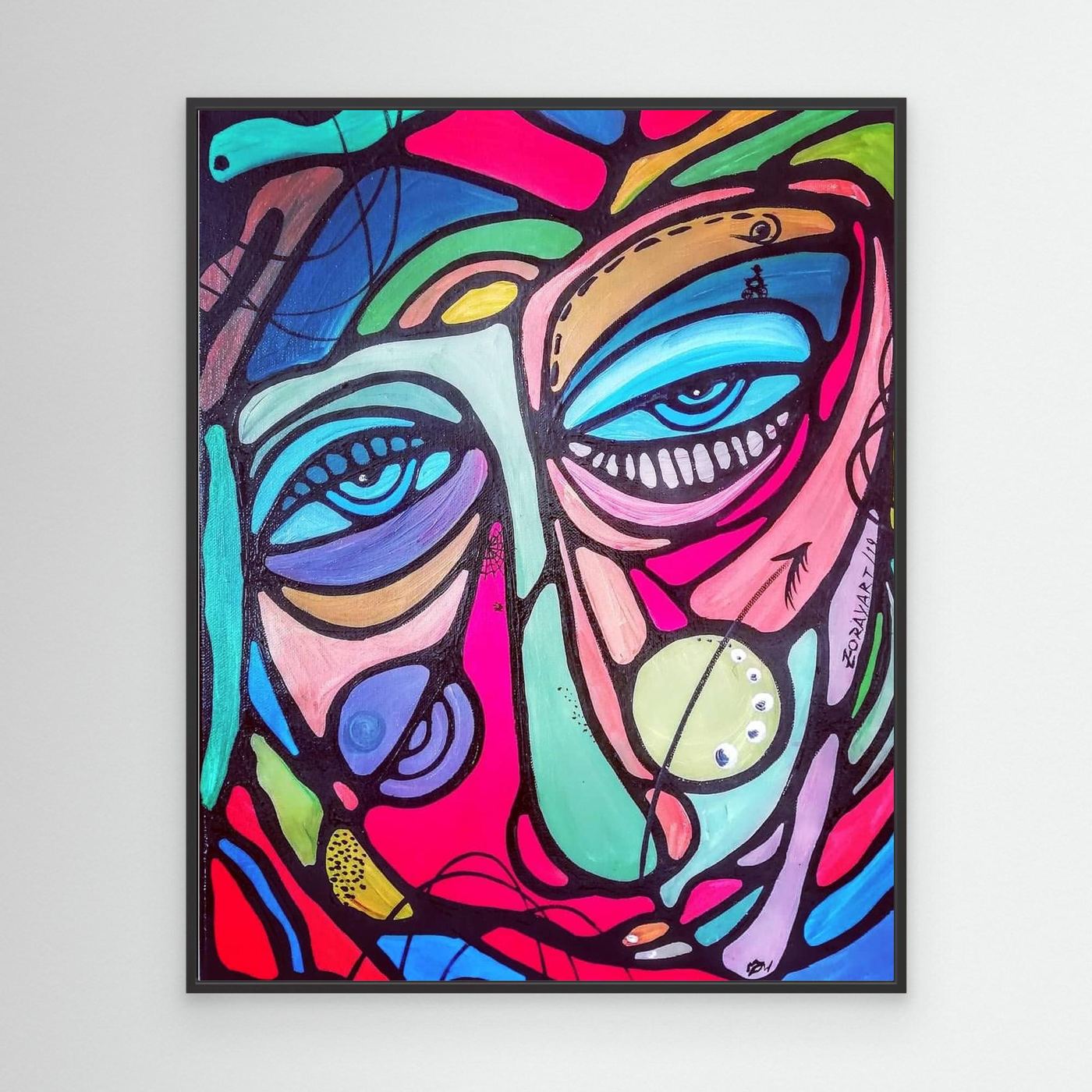 canvas murale abstraite 